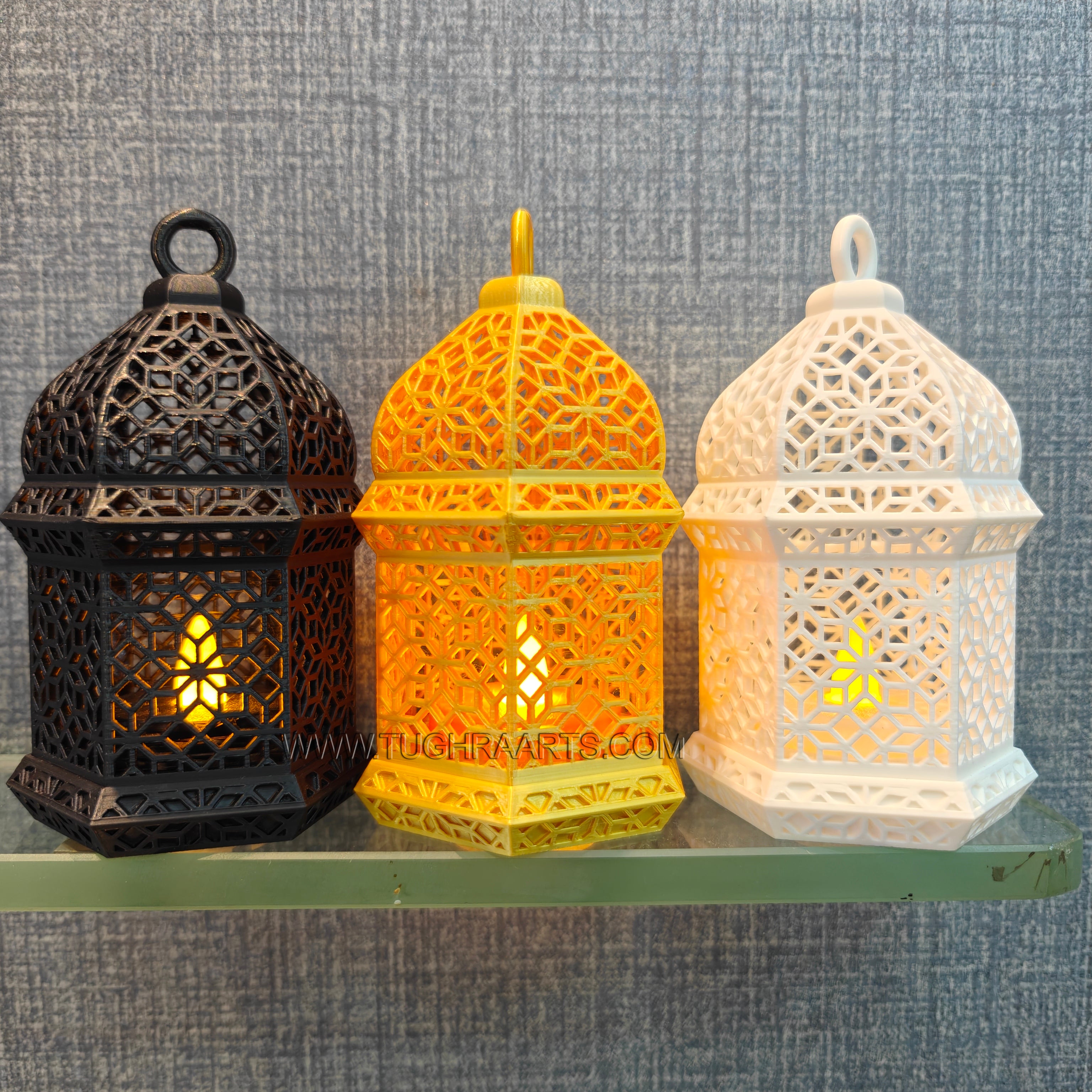 3D Printed Arabic Mini Lantern LED Lamp