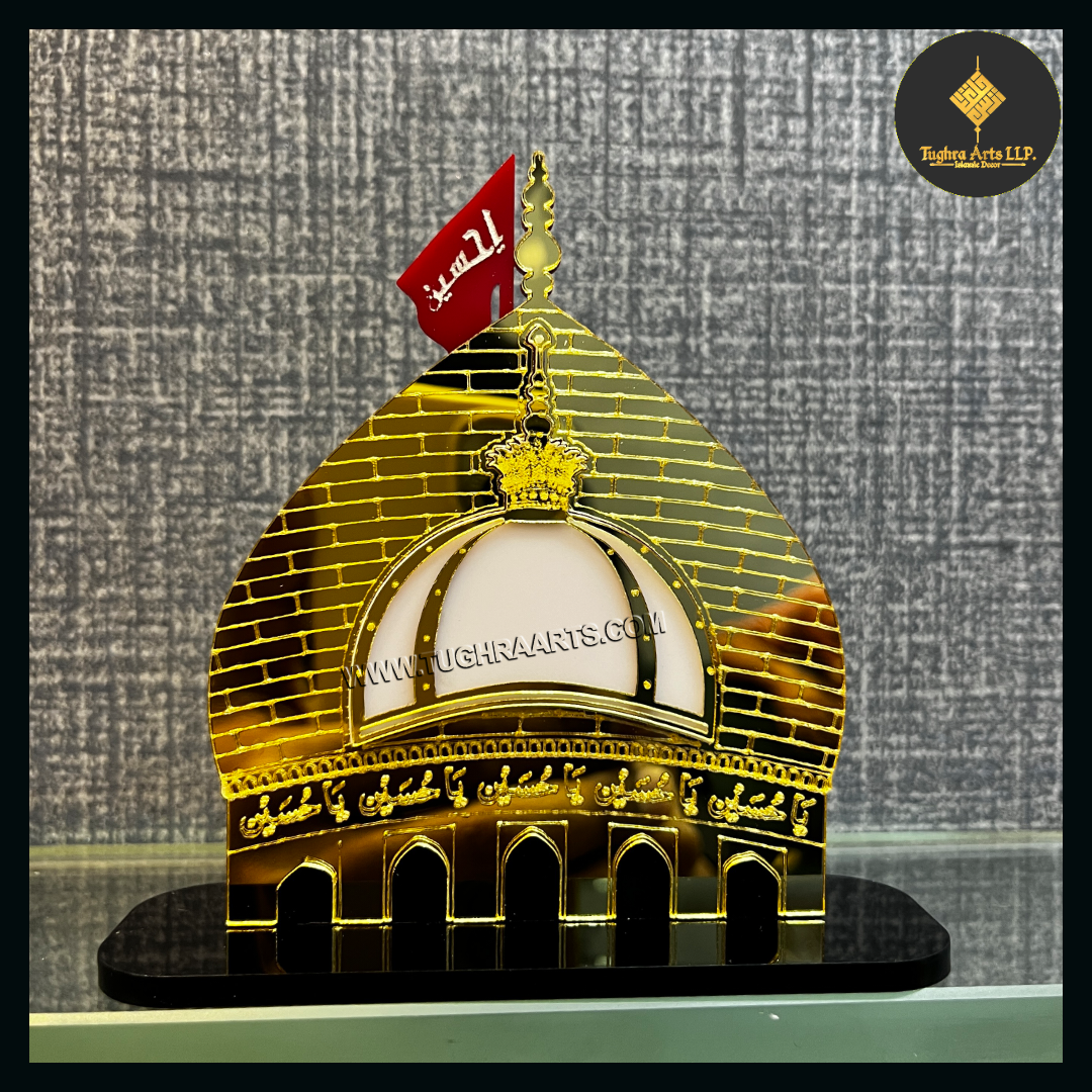 Karbala Sharif &amp; Ajmer Sharif Gumbad Naqsh Car dashboard | Islamic Car decor