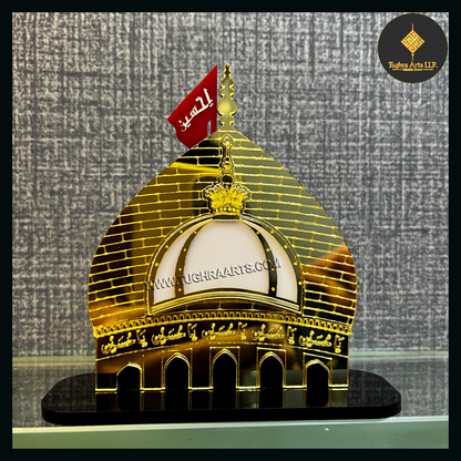 Karbala Sharif &amp; Ajmer Sharif Gumbad Naqsh Car dashboard | Islamic Car decor
