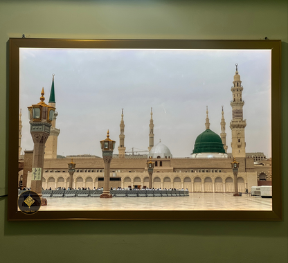 Masjid E Nabawi | Madina Sharif LED Light Frame Islamic Wall Art