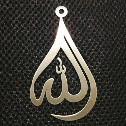 “Allah Name” Car Hanging in Stainless Steel