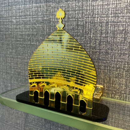 Maula Ali | Najaf Gumbad Naqsh Car dashboard in Acrylic Car Dashboard in Acrylic | Islamic Car decor