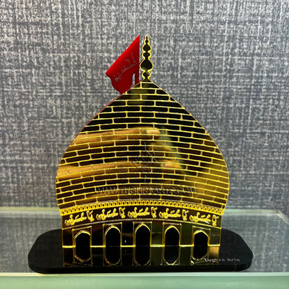 Imam Hussain | Karbala Gumbad Naqsh Car dashboard | Islamic Car decor