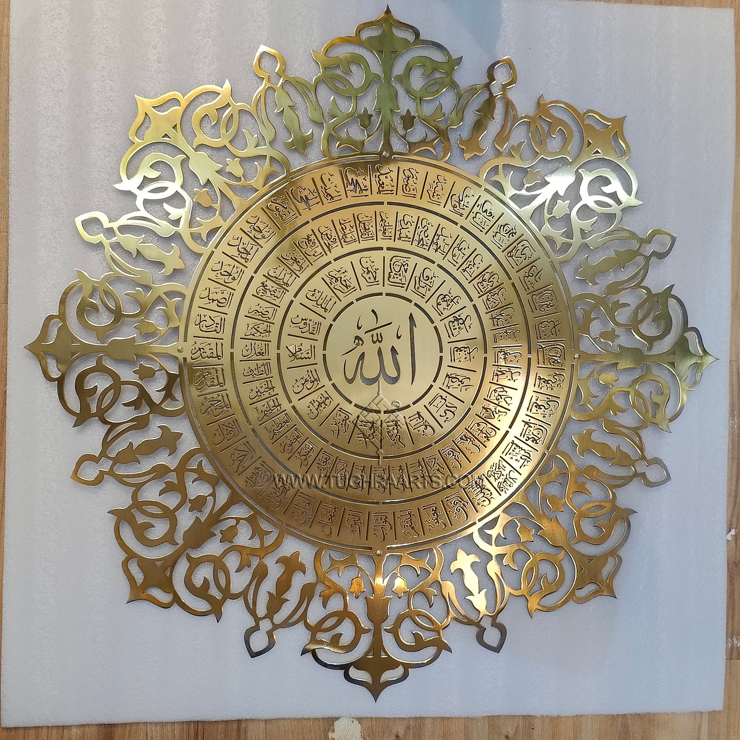 99 Names of Allahﷻ New Design Islamic Wall Art in Stainless Steel