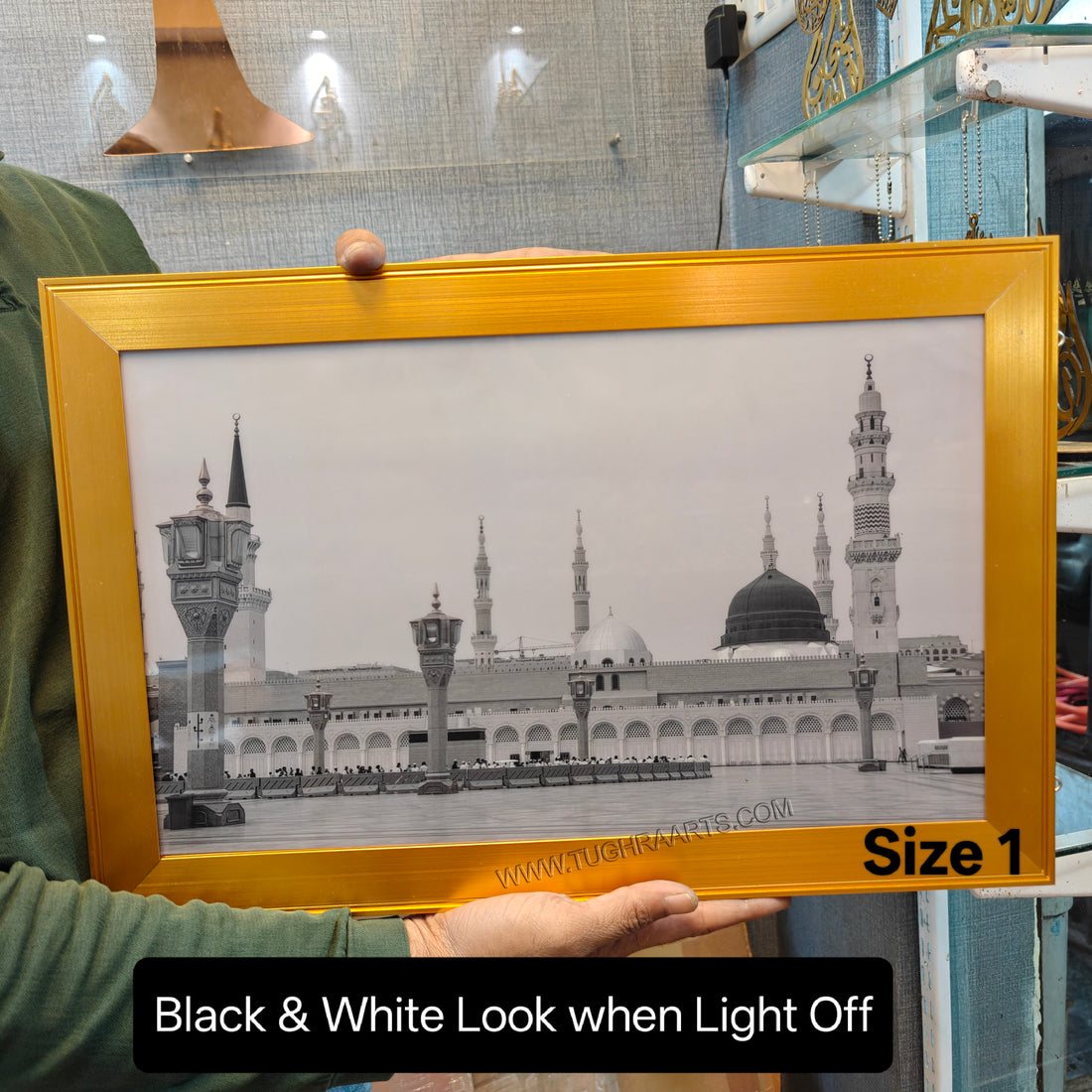 Masjid E Nabawi | Madina Sharif LED Light Frame Islamic Wall Art