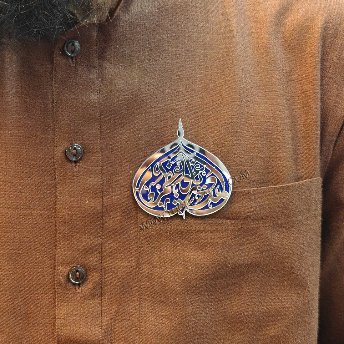 Almadad Ya Gaus Azam in Acrylic Islamic Brooch