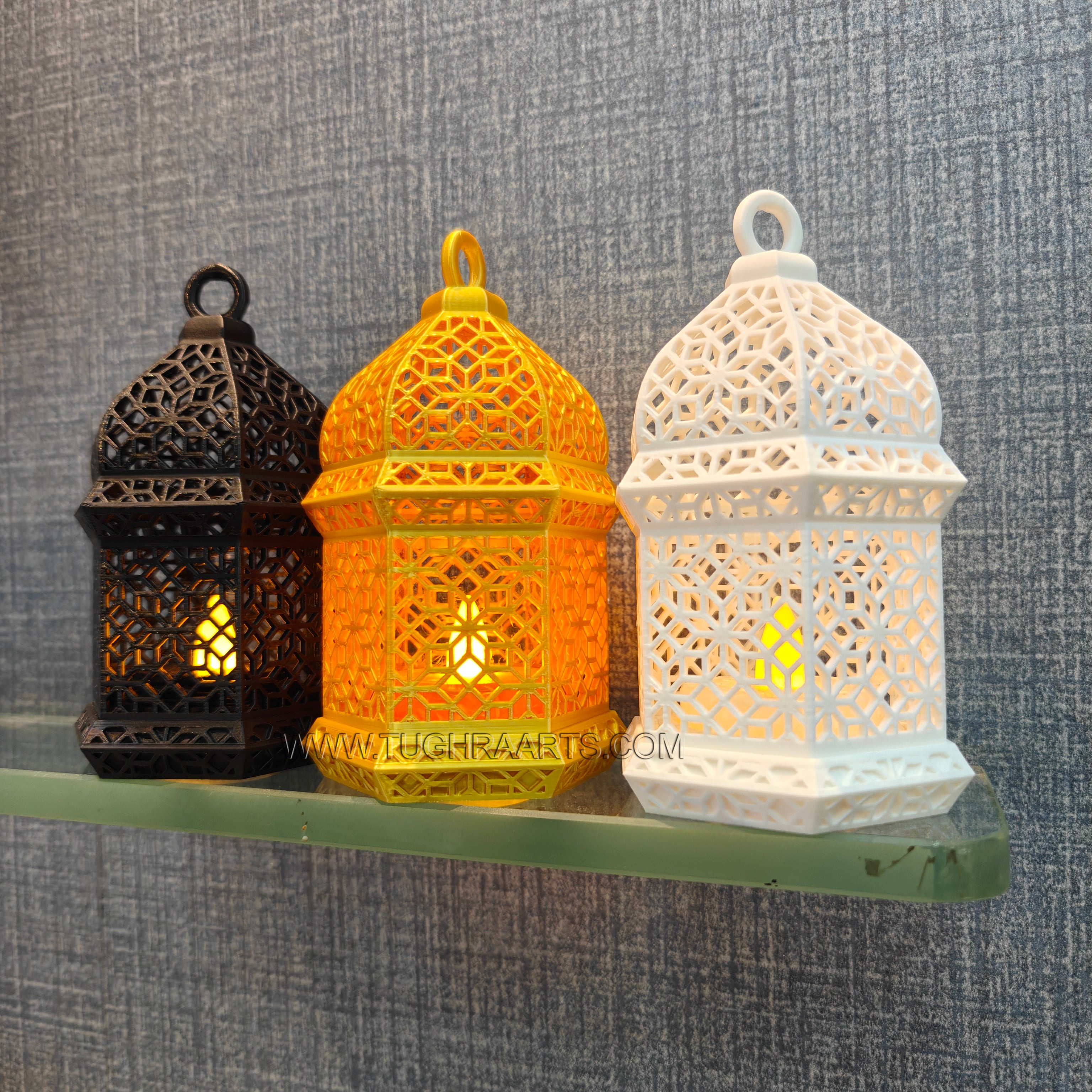 3D Printed Arabic Mini Lantern LED Lamp