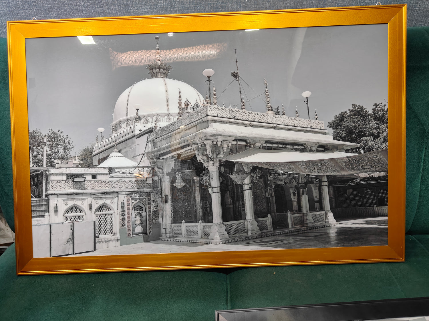 Khwaja Garib Nawaz | Ajmer Sharif Dargah LED Light Frame Islamic Wall Art