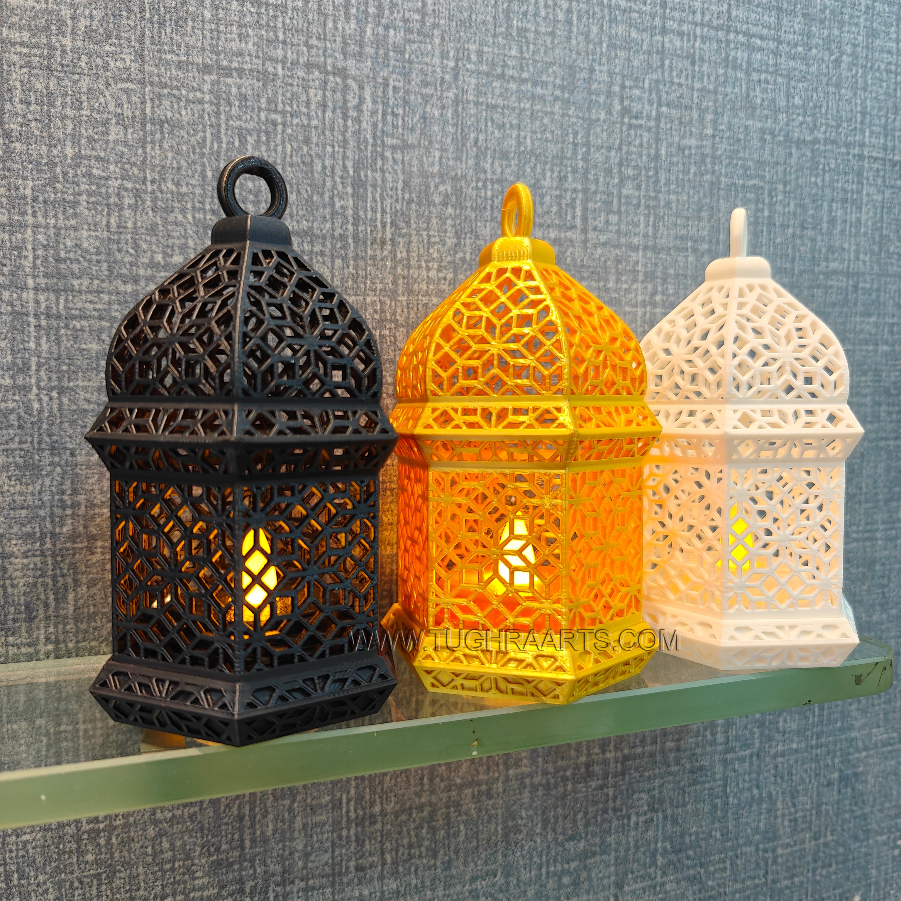 3D Printed Arabic Mini Lantern LED Lamp