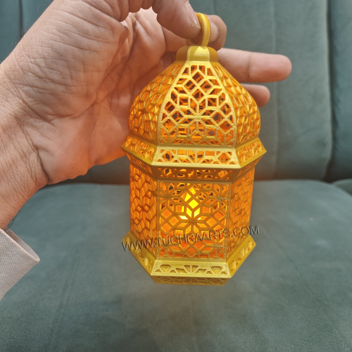 3D Printed Arabic Mini Lantern LED Lamp