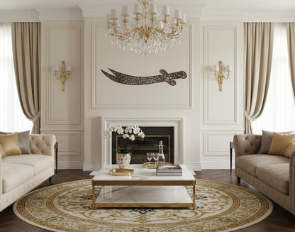 Nad-e-Ali Zulfiqar Stainless Steel Islamic Calligraphy Wall Art