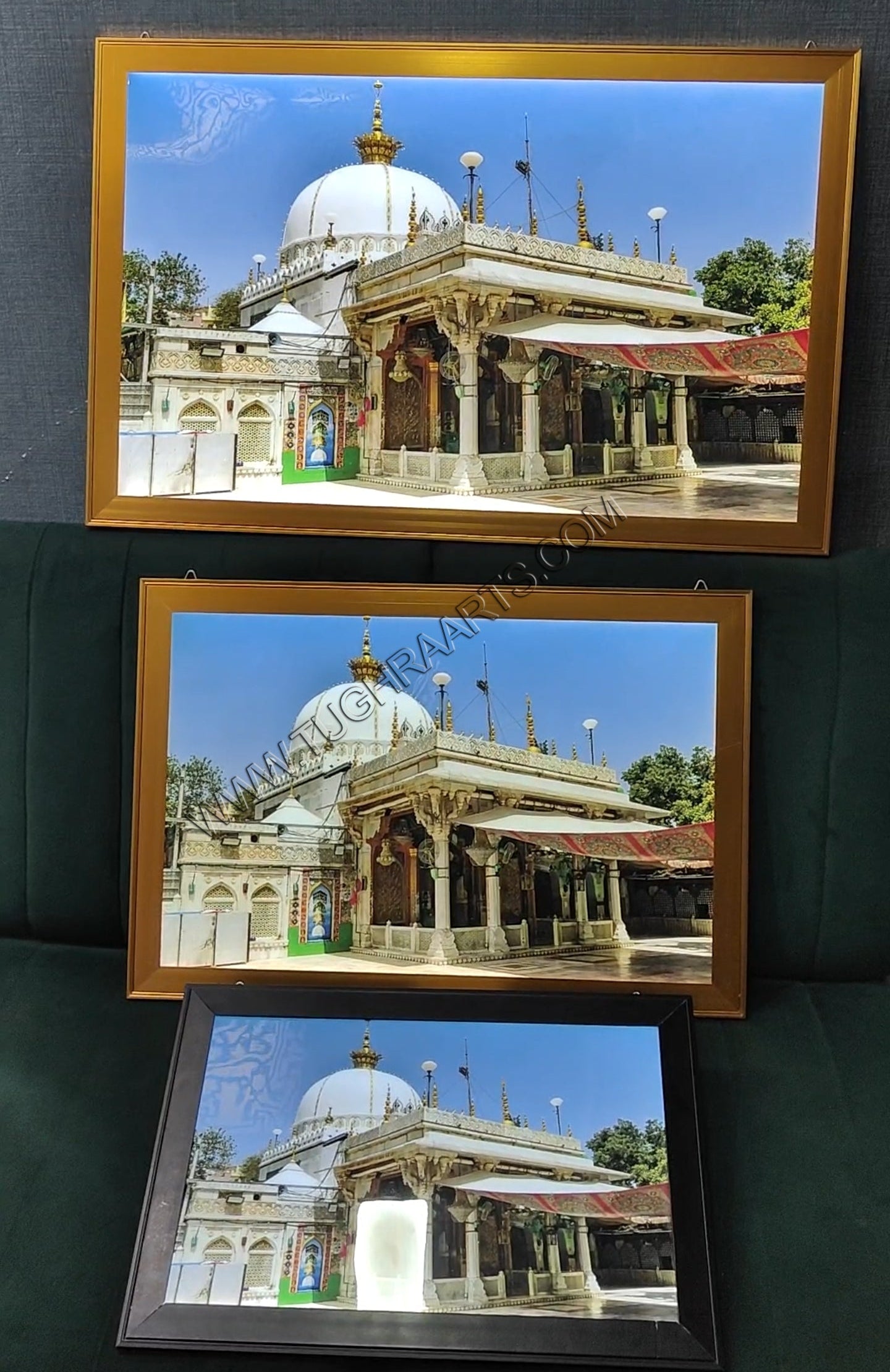 Khwaja Garib Nawaz | Ajmer Sharif Dargah LED Light Frame Islamic Wall Art