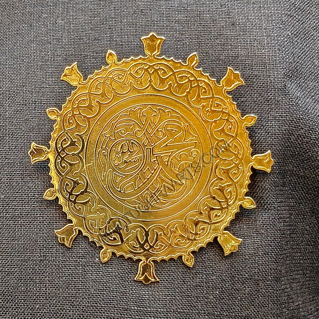 Masjid E Nabawi ﷺ Door Design Brooch in Stainless Steel ﷺ Islamic Brooch